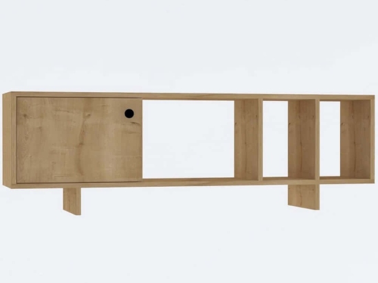 Έπιπλο Τηλεόρασης Folsom 495SSE1620 140x29x45cm Oak