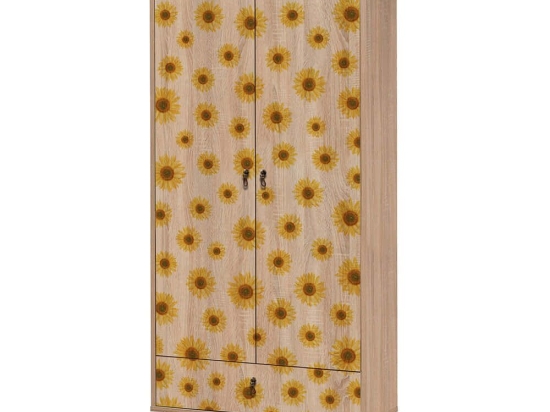 Ντουλάπα Δίφυλλη City Gardrop Seed 863SPH4256 80x45x190cm Multi Δίφυλλη
