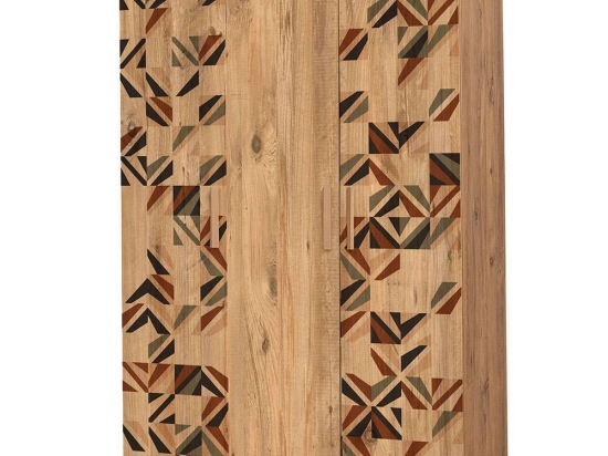 Ντουλάπα Τρίφυλλη Leva Hedera Triangle 863SPH4243 120x48x189cm Multi Τρίφυλλη