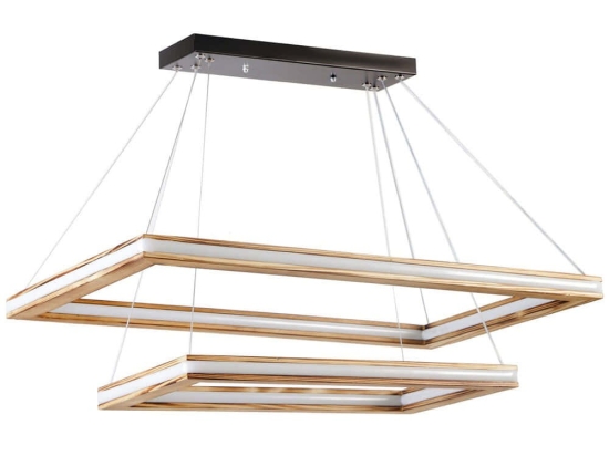 Φωτιστικό Οροφής Lux 846STL1974 70x70x80cm 2xLed 150W Oak Opviq