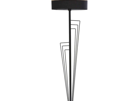 Φωτιστικό Δαπέδου Butterfly 846STL3550 Φ45x165cm E27 40W Black-Natural Opviq
