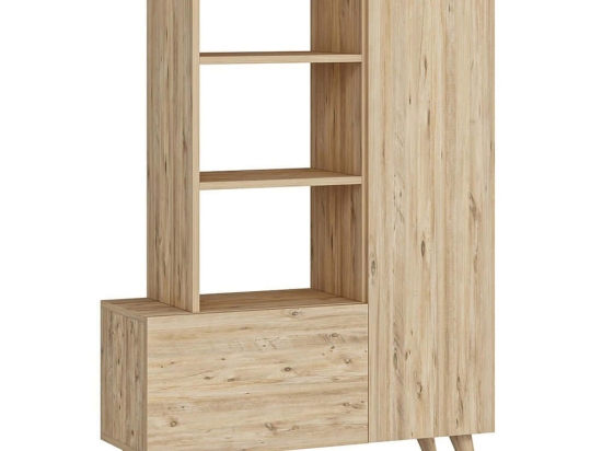 Παπουτσοθήκη Agostina 505CRL1601 80x31,5x121cm Pine Μοριοσανίδα, Μελαμίνη