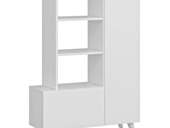 Παπουτσοθήκη Agostina 505CRL1603 80x31,5x121cm White Μοριοσανίδα, Μελαμίνη