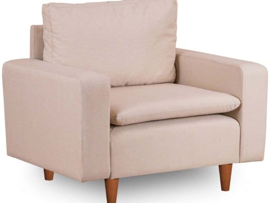 Πολυθρόνα Lungo 859FTN1752 105x79x78cm Cream