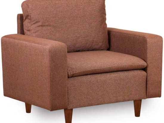 Πολυθρόνα Lungo 859FTN1753 105x79x78cm Brown