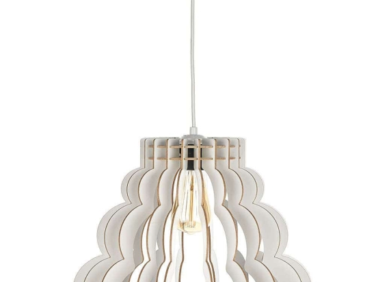 Φωτιστικό Οροφής Cloudy 390FLH2135 Φ37x70cm 1xE27 40W White Opviq