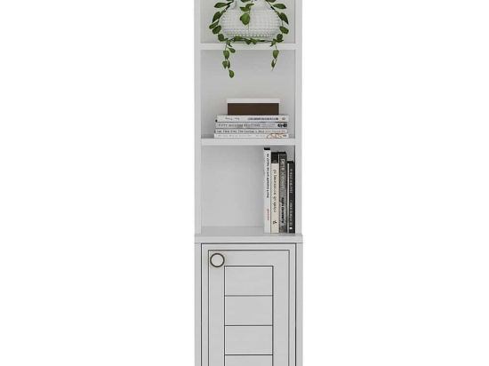 Βιβλιοθήκη Anka 475OLV2113 29,6x21,6x134,6cm White