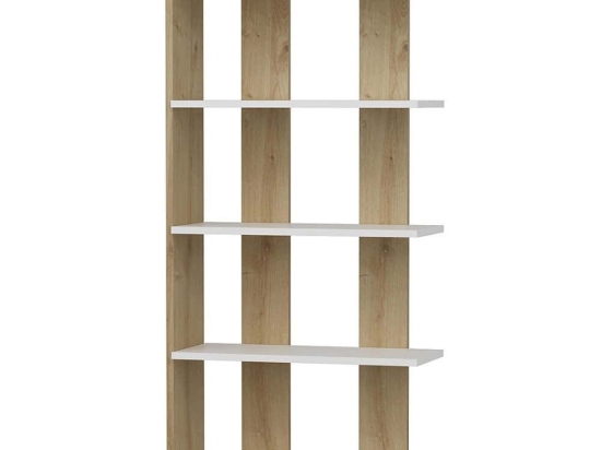 Βιβλιοθήκη Elas 475OLV2122 62x25x150cm White-Oak