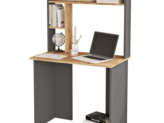 Γραφείο 956LCS1135 90x51,6x148,6cm Anthracite-Pine