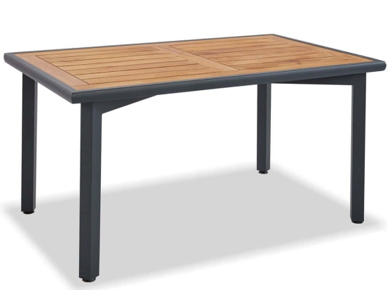Τραπέζι Κήπου Berlin 561CLR1312 155x95x75cm Natural-Anthracite