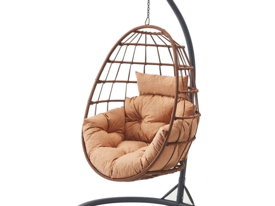 Κούνια Κήπου Tavus 561CLR1547 120x120x214cm Cappuccino-Brown