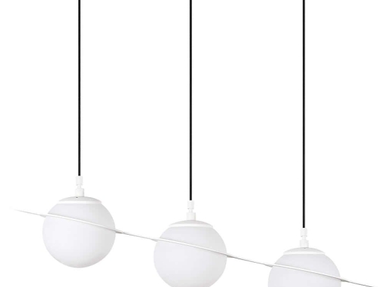 Φωτιστικό Οροφής - Ράγα Hug 942FLG1646 76x17x167cm 3xE14 40W White Opviq