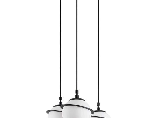 Φωτιστικό Οροφής Hug 942FLG1647 36x36x167cm 3xE14 40W Black Opviq