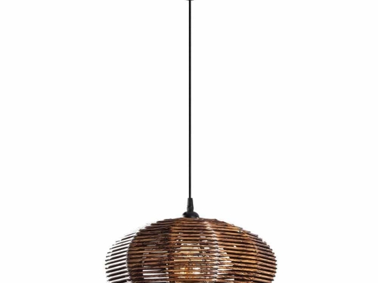 Φωτιστικό Οροφής Ellipse 390FLH2191 35x35x60cm 1xE27 40W Black-Brown Opviq