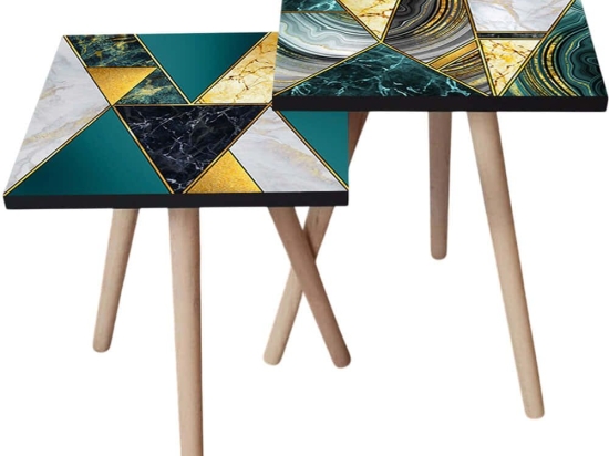 Τραπεζάκια Βοηθητικά (Σετ 2Τμχ) 481LNA2203 35x35x47/42cm Multi