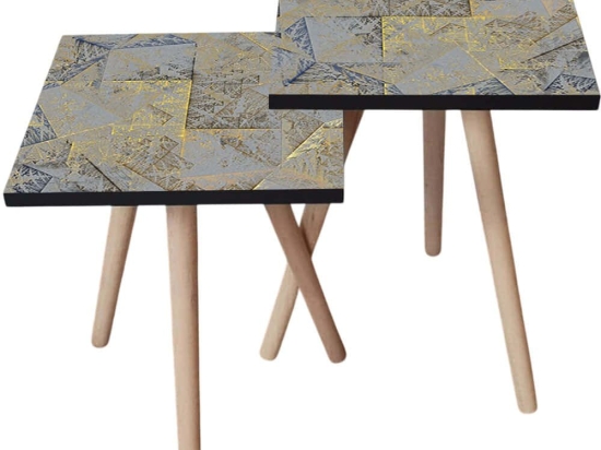 Τραπεζάκια Βοηθητικά (Σετ 2Τμχ) 481LNA2454 35x35x47/42cm Multi