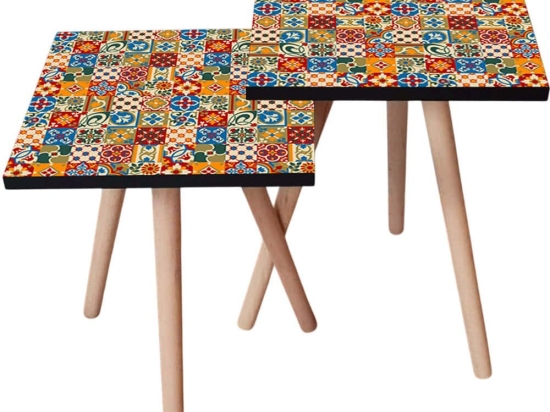 Τραπεζάκια Βοηθητικά (Σετ 2Τμχ) 481LNA2566 35x35x47/42cm Multi