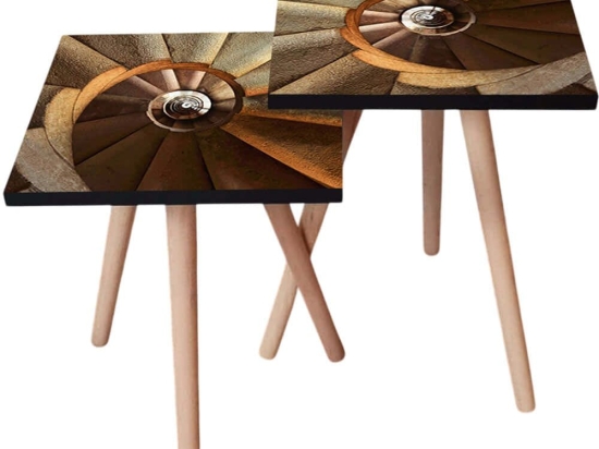 Τραπεζάκια Βοηθητικά (Σετ 2Τμχ) 481LNA2606 35x35x47/42cm Multi