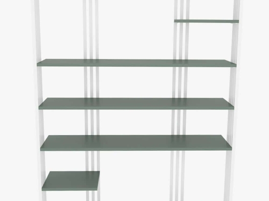 Βιβλιοθήκη Jenny 875ZNA4523 120x29,6x160cm Green-White