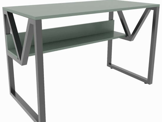 Γραφείο Lona 875ZNA4544 120x60x72,8cm Green-Black