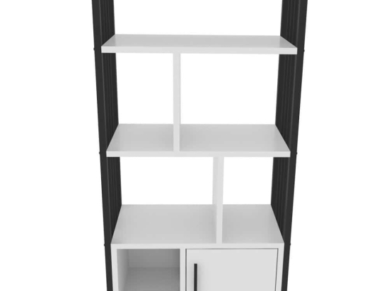 Βιβλιοθήκη Valero 875ZNA4567 60x29,6x120cm White-Black