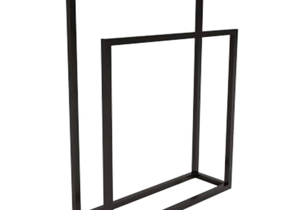 Κρεμάστρα Πετσετών Δαπέδου Emden 285LCV1267 60x21x89cm Black Hannah Home Μέταλλο