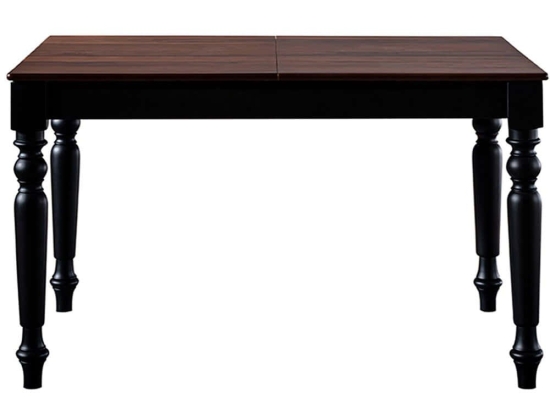 Τραπέζι Επεκτεινόμενο Albero 117FRF1114 120/160x80x77cm Walnut-Black Mdf,Ξύλο