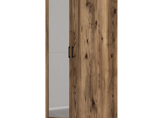 Ντουλάπα Δίφυλλη Kumsal 845HCT5432 80x47,5x201,4cm Walnut Δίφυλλη