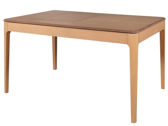 Τραπέζι Επεκτεινόμενο Evone 117FRF1219 120/160x80x75cm Natural Ξύλο