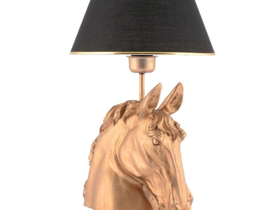 Φωτιστικό Επιτραπέζιο Horse 390FLH2240 25x54cm E27 40W Black-Gold Opviq