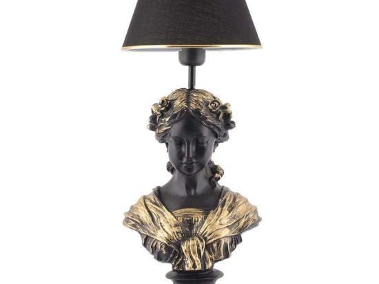 Φωτιστικό Επιτραπέζιο Opelya 390FLH2244 25x67cm E27 40W Black-Gold Opviq