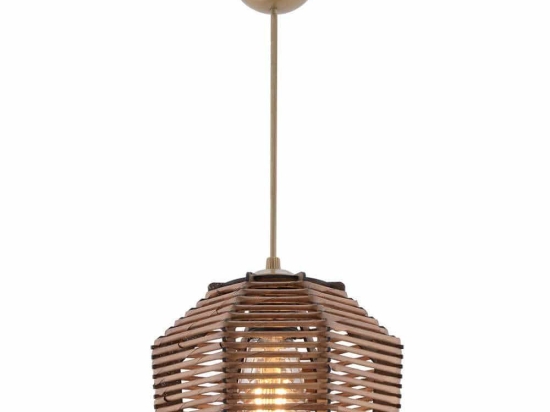 Φωτιστικό Οροφής Sare 390FLH2275 18x18x55cm 1xE27 40W Gold-Brown Opviq