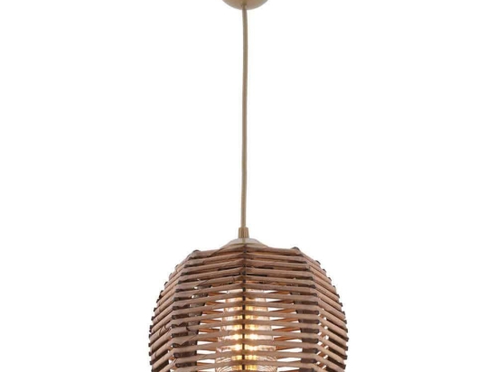 Φωτιστικό Οροφής Koce 390FLH2278 20x20x55cm 1xE27 40W Gold-Brown Opviq