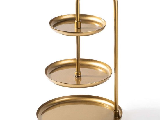 Βάση Κοσμημάτων Kalki 247HFM1126 Φ20x32cm Gold Aberto Design Μέταλλο