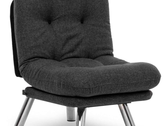 Πολυθρόνα - Κρεβάτι Misa Small 859FTN2840 70x78x85cm Dark Grey