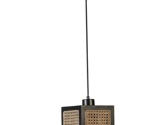 Φωτιστικό Οροφής Kumsal 941RTN1157 18x18x70cm 1xE27 40W Natural-Black Opviq