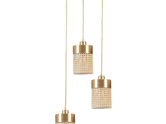 Φωτιστικό Οροφής Zeus 941RTN1187 Φ30x70cm 3xE27 40W Gold Opviq