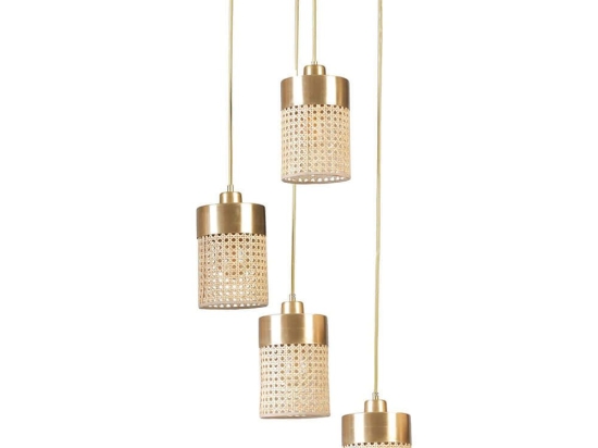 Φωτιστικό Οροφής Zeus 941RTN1188 Φ30x70cm 4xE27 40W Gold Opviq
