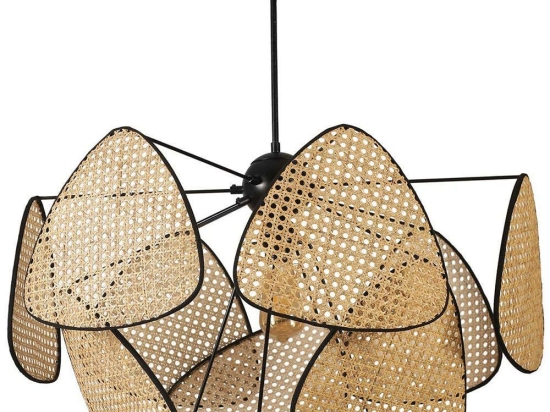Φωτιστικό Οροφής Hera 941RTN1198 Φ70x90cm 1xE27 40W Natural-Black Opviq
