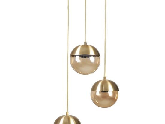 Φωτιστικό Οροφής Kure 941RTN1215 Φ30x70cm 3xE27 40W Gold Opviq