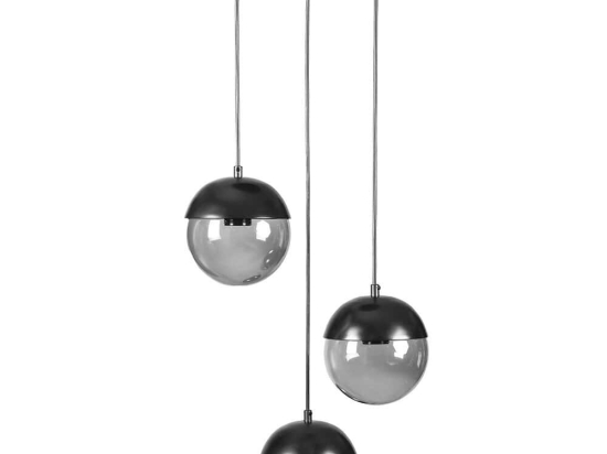 Φωτιστικό Οροφής Kure 941RTN1229 Φ30x70cm 3xE27 40W Black Opviq