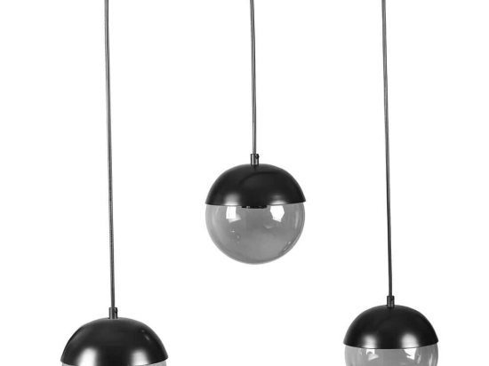 Φωτιστικό Οροφής - Ράγα Kure 941RTN1231 55x15x70cm 3xE27 40W Black Opviq