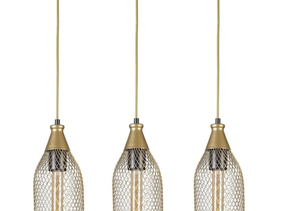 Φωτιστικό Οροφής - Ράγα Rio 941RTN1251 55x12x70cm 3xE27 40W Gold Opviq