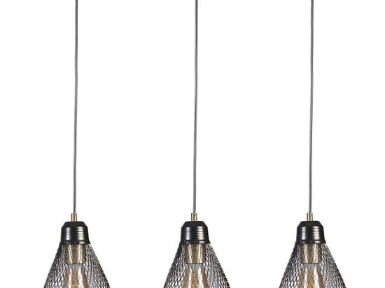 Φωτιστικό Οροφής - Ράγα Armut 941RTN1257 55x15x70cm 3xE27 40W Black Opviq