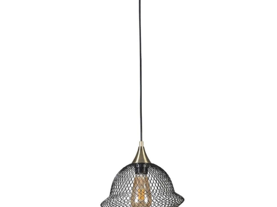 Φωτιστικό Οροφής Merkur 941RTN1277 Φ25x70cm 1xE27 40W Black Opviq
