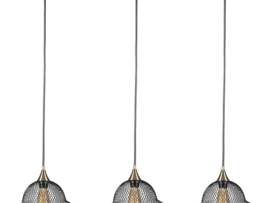 Φωτιστικό Οροφής - Ράγα Merkur 941RTN1281 55x25x70cm 3xE27 40W Black Opviq