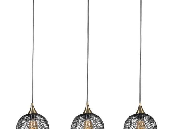 Φωτιστικό Οροφής - Ράγα Jupiter 941RTN1287 55x18x70cm 5xE27 40W Black Opviq