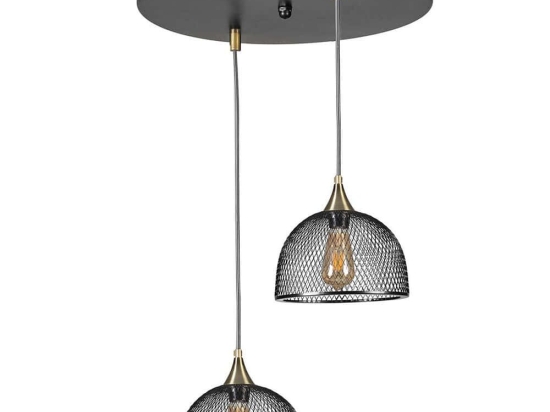 Φωτιστικό Οροφής Rota 941RTN1290 Φ30x70cm 2xE27 40W Black Opviq