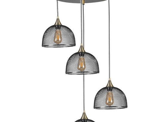 Φωτιστικό Οροφής Rota 941RTN1292 Φ35x70cm 4xE27 40W Black Opviq