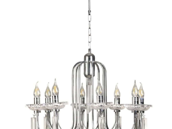 Φωτιστικό Οροφής - Πολυέλαιος Kontes 941RTN1433 Φ65x85cm 8xE14 40W Chrome Opviq